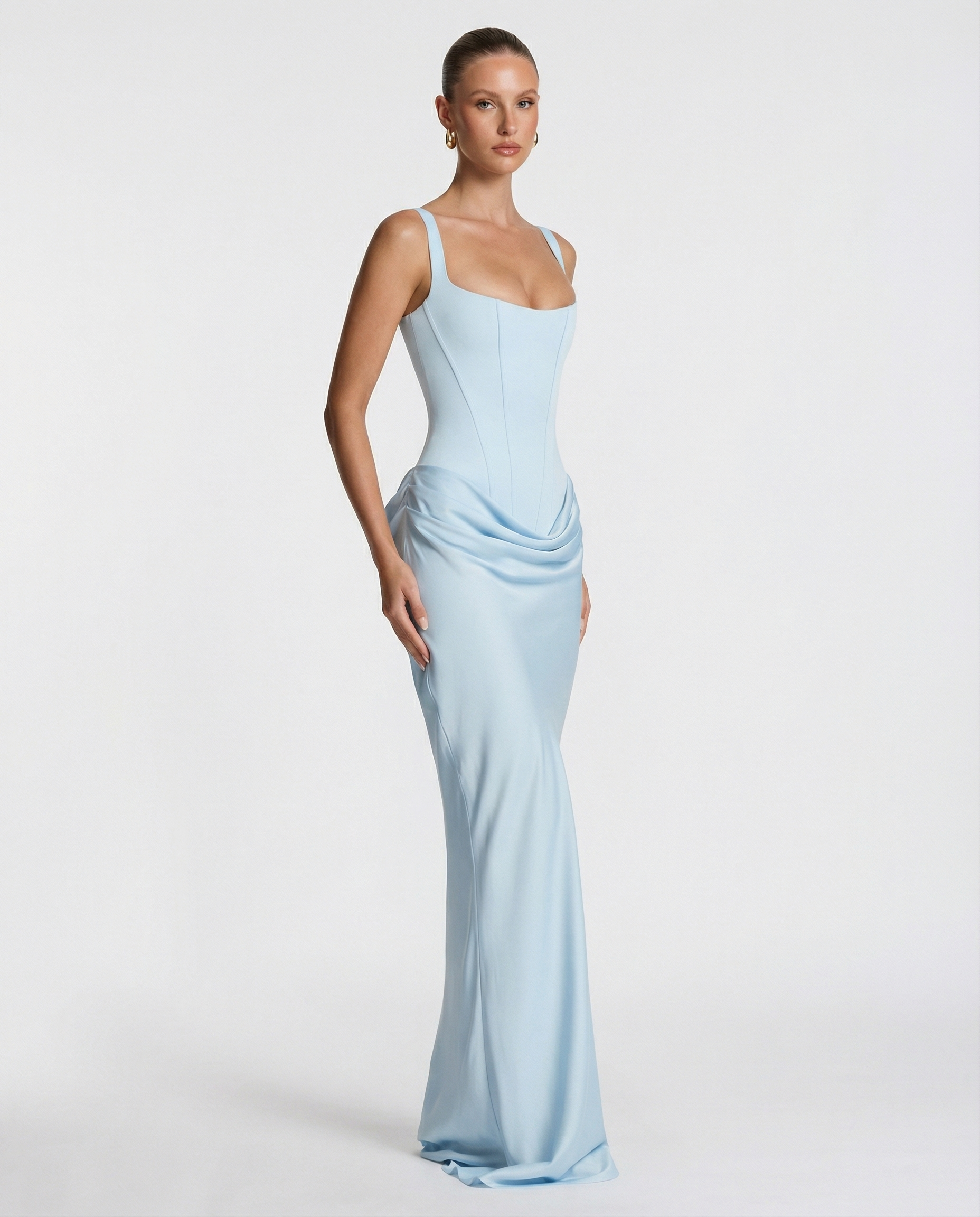 Elise | Hourglass Maxi Dress – Women's Wedding Guest Gown