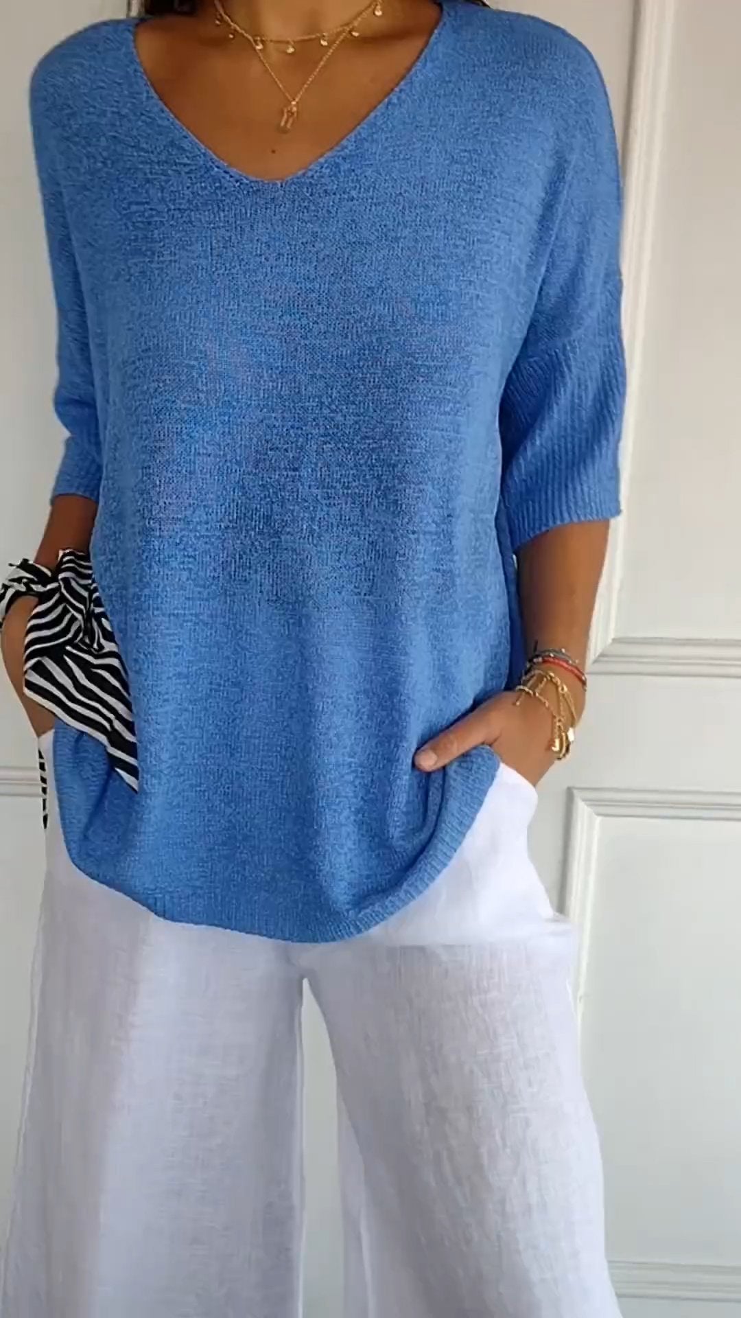 Olivia | V Neck Everyday Blouse