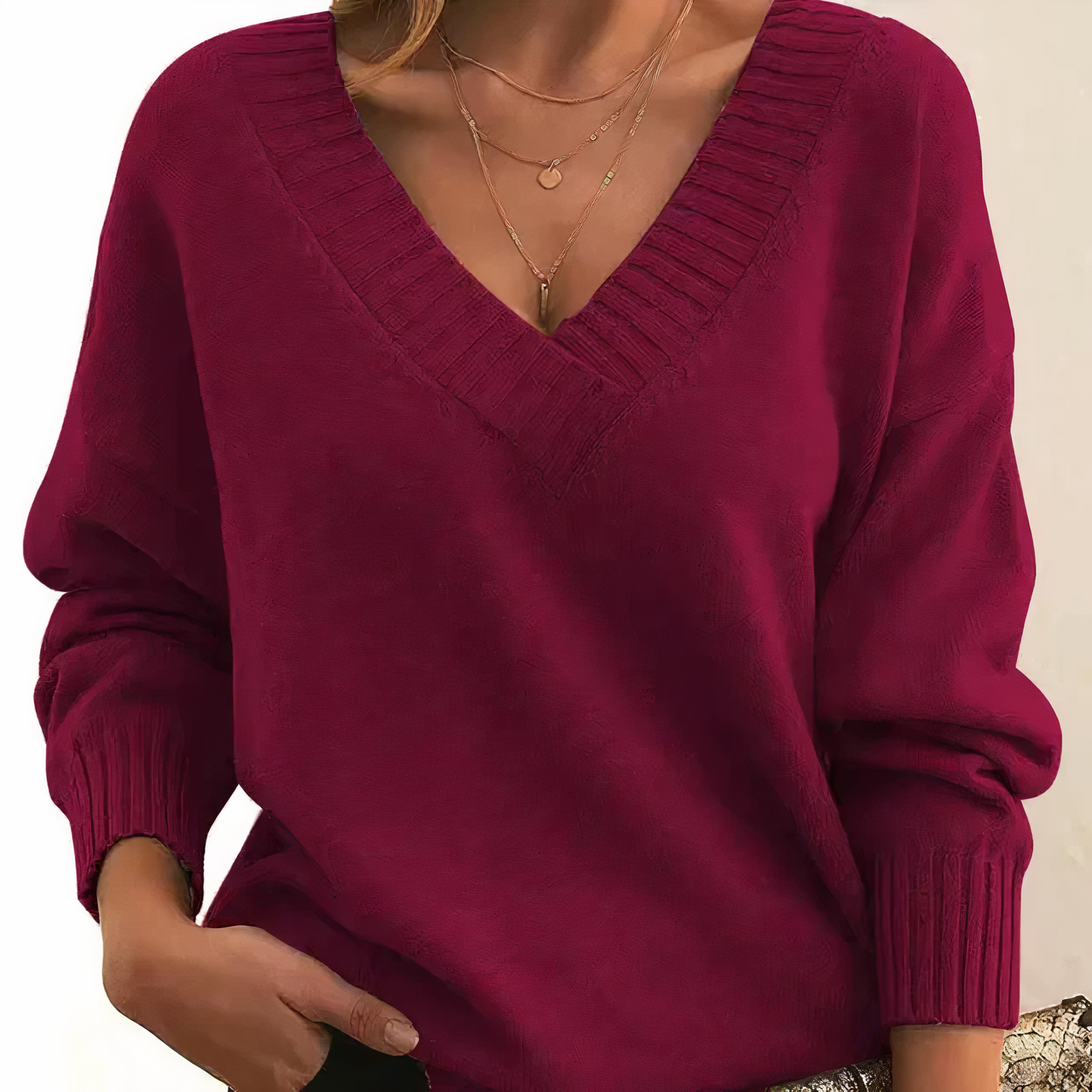 Millie | Cashmere Blend V Neck Jumper