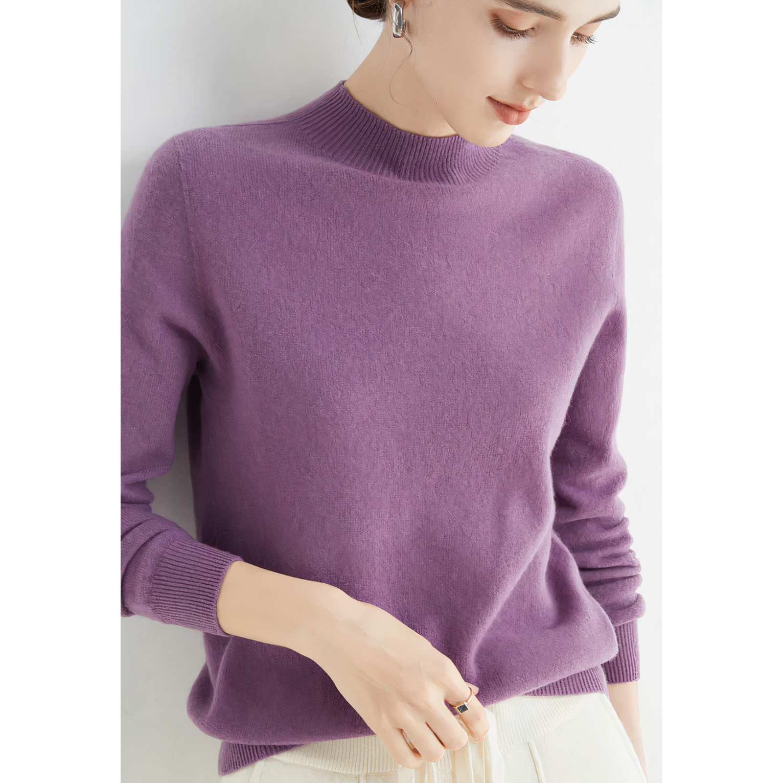 Evie | Luxury Cashmere Blend Knit Jumper