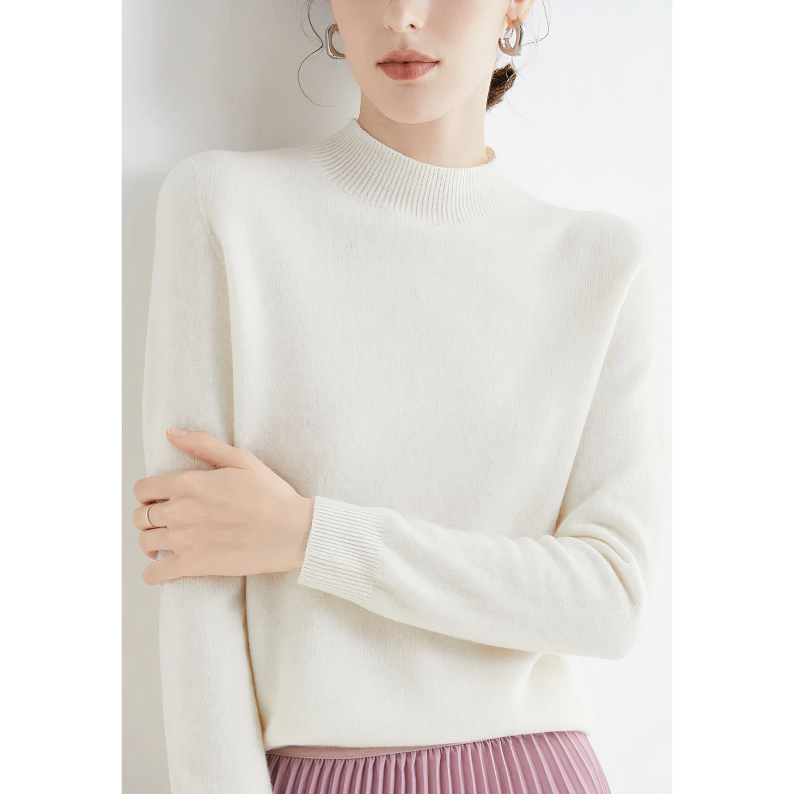 Evie | Luxury Cashmere Blend Knit Jumper