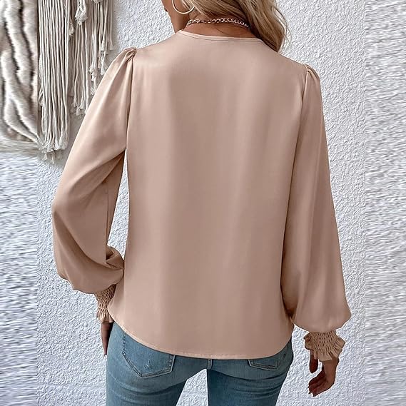 Charlotte | Ruched Long Sleeve Blouse