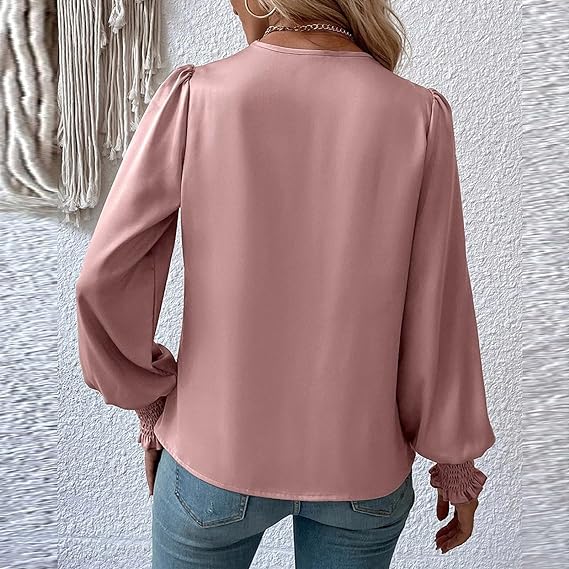 Charlotte | Ruched Long Sleeve Blouse