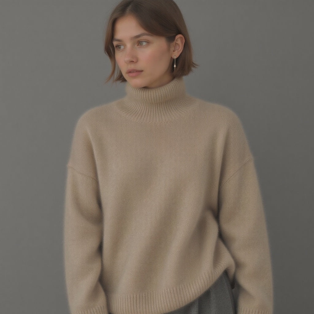 Arabella | Relaxed Turtleneck Knit Jumper