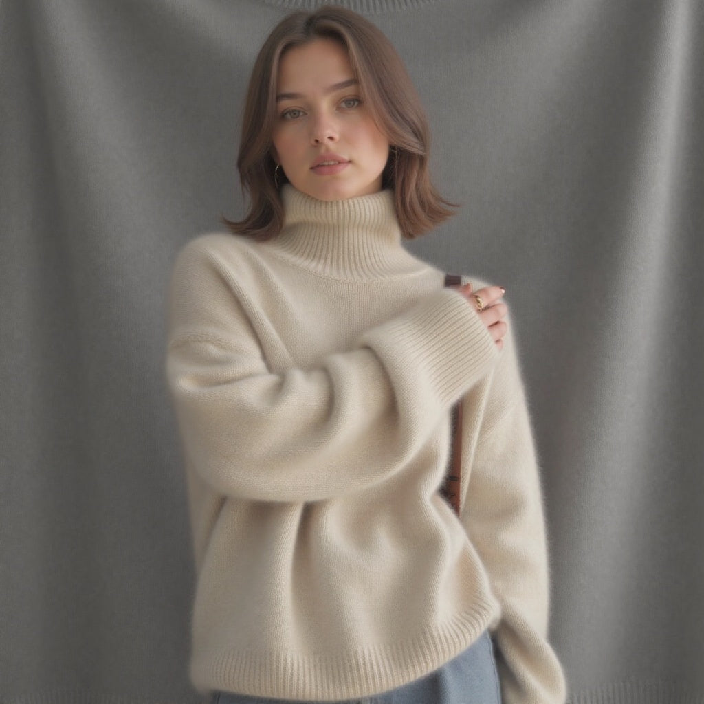 Arabella | Relaxed Turtleneck Knit Jumper