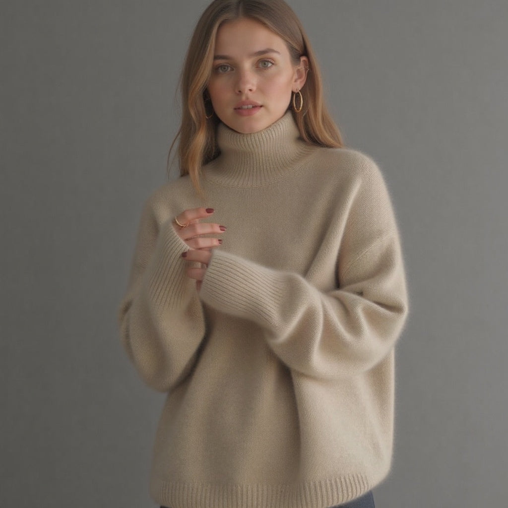 Arabella | Relaxed Turtleneck Knit Jumper