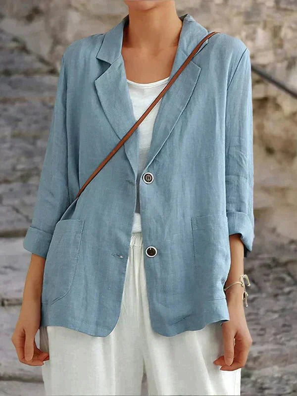 Elsie | Lightweight Linen Blend Blazer
