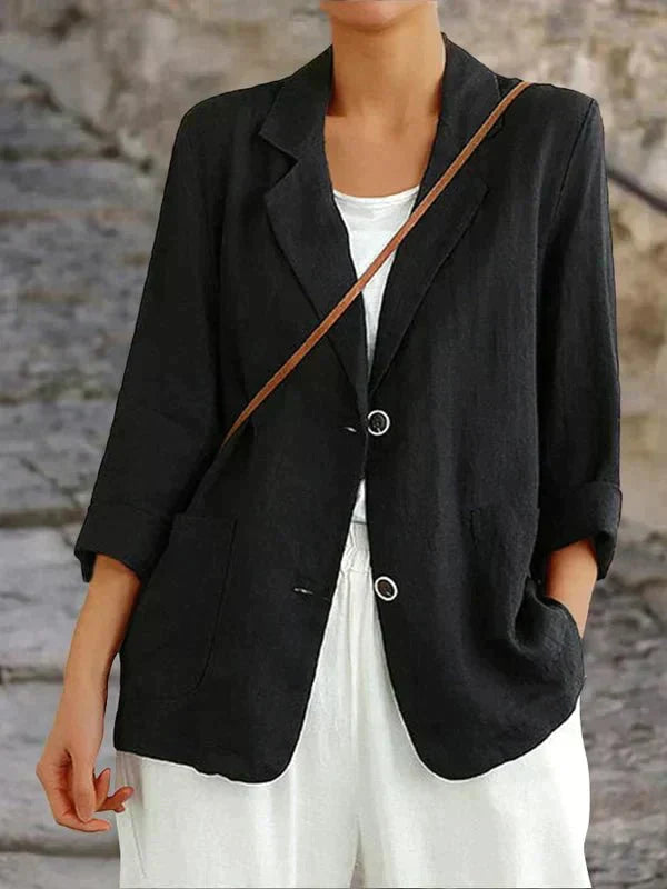 Elsie | Lightweight Linen Blend Blazer