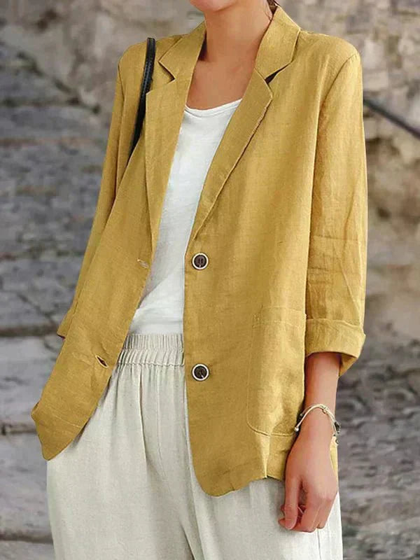 Elsie | Lightweight Linen Blend Blazer